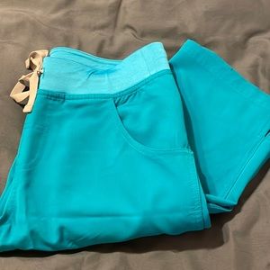 Figs teal small pants limited edition